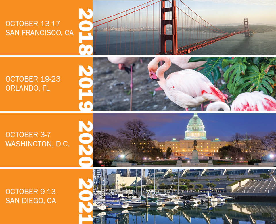 ANESTHESIOLOGY annual meeting future dates in 2018 2019 2020 2021