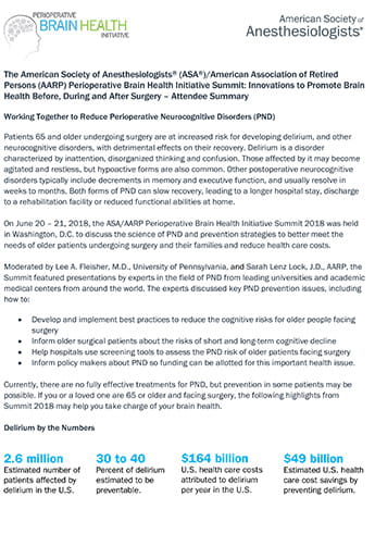 AARP PBHI Summit attendee summary