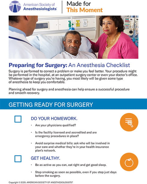 Surgery Checklist pdf