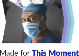 man with a surgical mask on