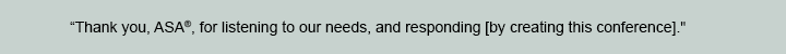 Testimonials from past attendees